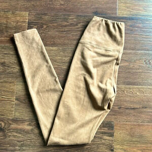 Wilfred Free Suede Pants Leggings | Wilfred Free Pants | Tan Suede Leggings